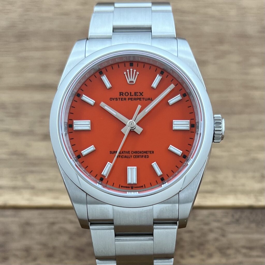 極美品 ロレックス オイスター パーペチュアル 36 126000 コーラル