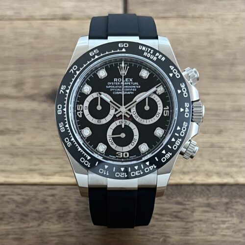 未使用 ロレックス ROLEX デイトナ 116519LN G ブラック(黒) 8Pダイヤモンド オイスターフレックス 委託 買取 販売 名古屋