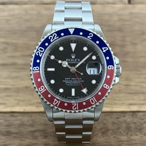 中古 ロレックス(ROLEX)GMTマスター 16700 U番 トリチウム 赤青ベゼル チャックイエーガー1st 50本限定 委託 買取 販売 名古屋