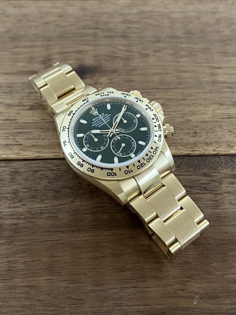 ロレックス コスモグラフ デイトナ 116508.グリーン(緑) 中古 7時側から 委託 高価 買取 販売 名古屋