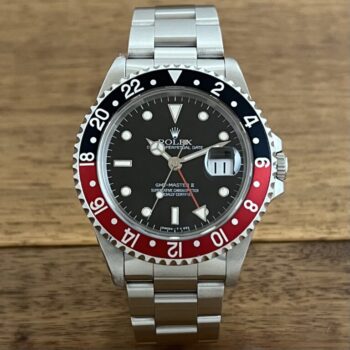 中古 ロレックス GMTマスター 16710 ブラック(黒) 赤黒ベゼル W7番台 シングルバックル トリチウム 委託 高価 買取 販売 名古屋