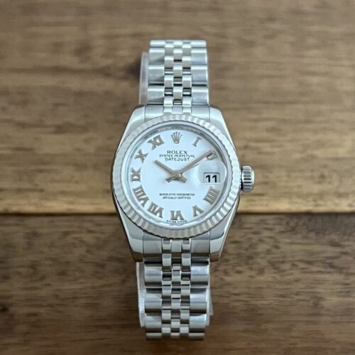 中古 ロレックス デイトジャスト 179174 ホワイト(白) ローマ V番 委託 高価 買取 販売 名古屋