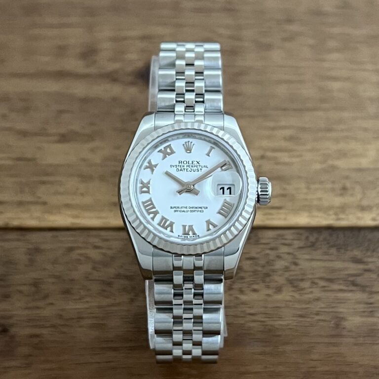 中古 ロレックス デイトジャスト 179174 ホワイト(白) ローマ V番 委託 高価 買取 販売 名古屋