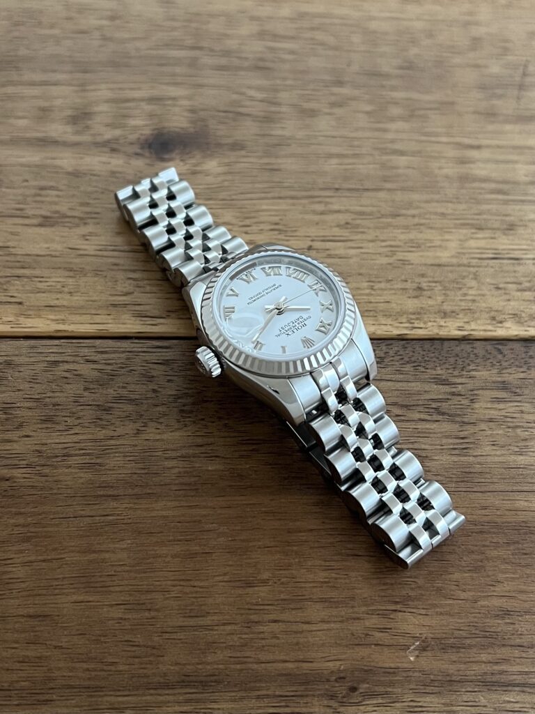 ロレックス デイトジャスト 179174 ホワイト(白) ローマ V番 中古 1時側から 委託 高価 買取 販売 名古屋