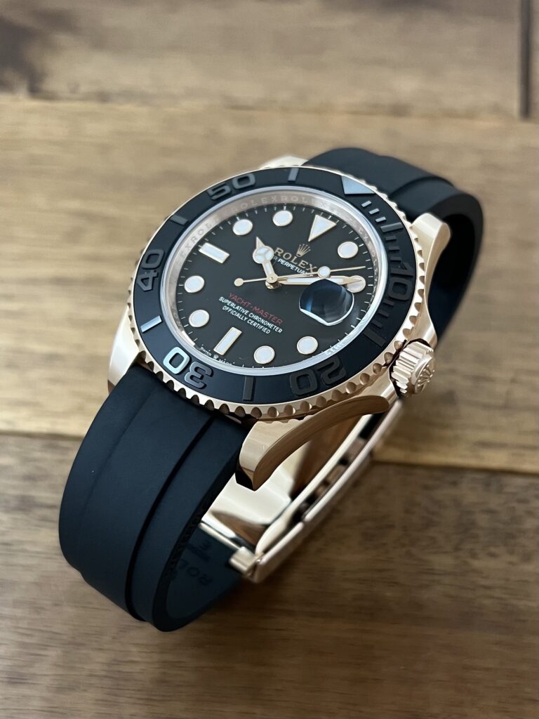 ロレックス(ROLEX)ヨットマスター 126655 ブラック(黒) ローズゴールド 保2023.8 中古 5時側から 委託 高価 買取 販売 名古屋