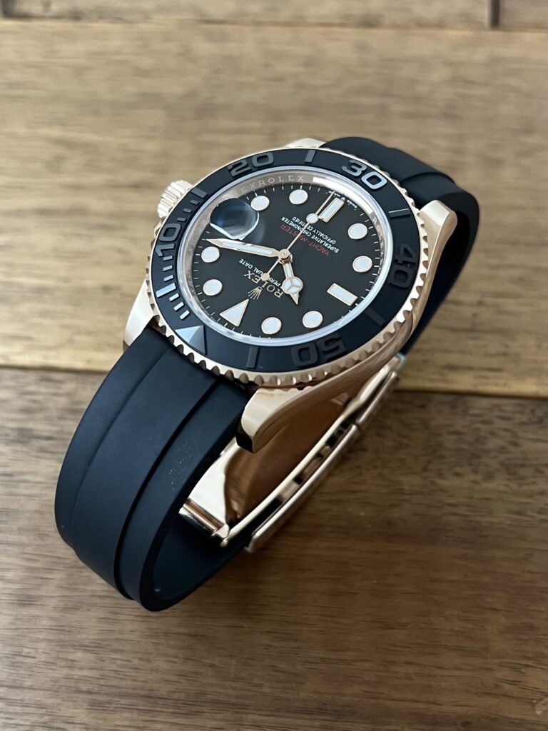 ロレックス(ROLEX)ヨットマスター 126655 ブラック(黒) ローズゴールド 保2023.8 中古 11時側から 委託 高価 買取 販売 名古屋