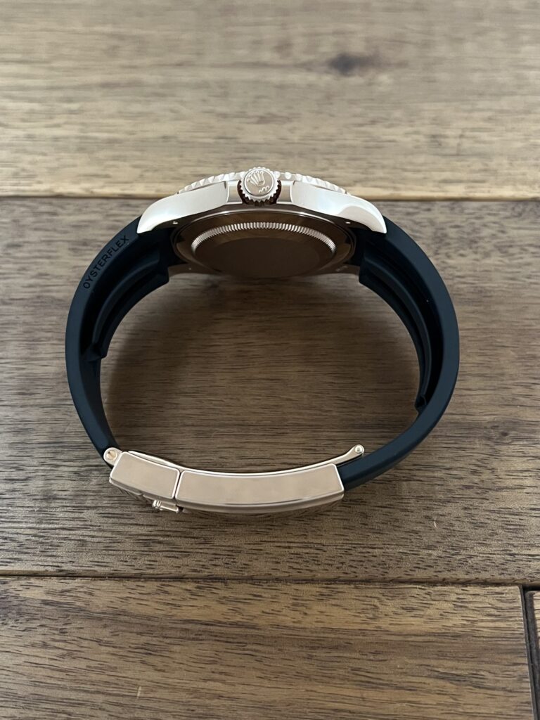 ロレックス(ROLEX)ヨットマスター 126655 ブラック(黒) ローズゴールド 保2023.8 中古 リューズ側から 委託 高価 買取 販売 名古屋