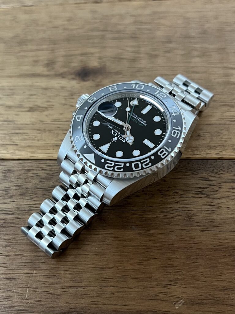 ロレックス(ROLEX)GMTマスター2 126710GRNR ジュビリーブレス 保2024.7 中古 11時側から 委託 高価 買取 販売 名古屋