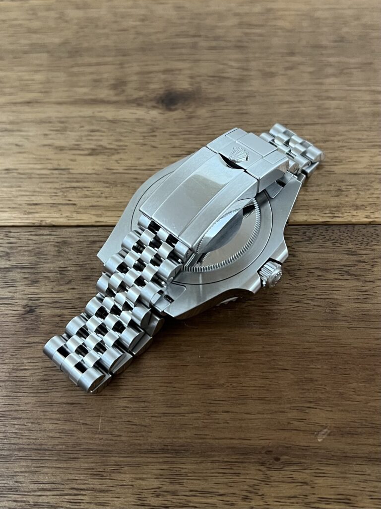 ロレックス(ROLEX)GMTマスター2 126710GRNR ジュビリーブレス 保2024.7 中古 バックル側から 委託 高価 買取 販売 名古屋