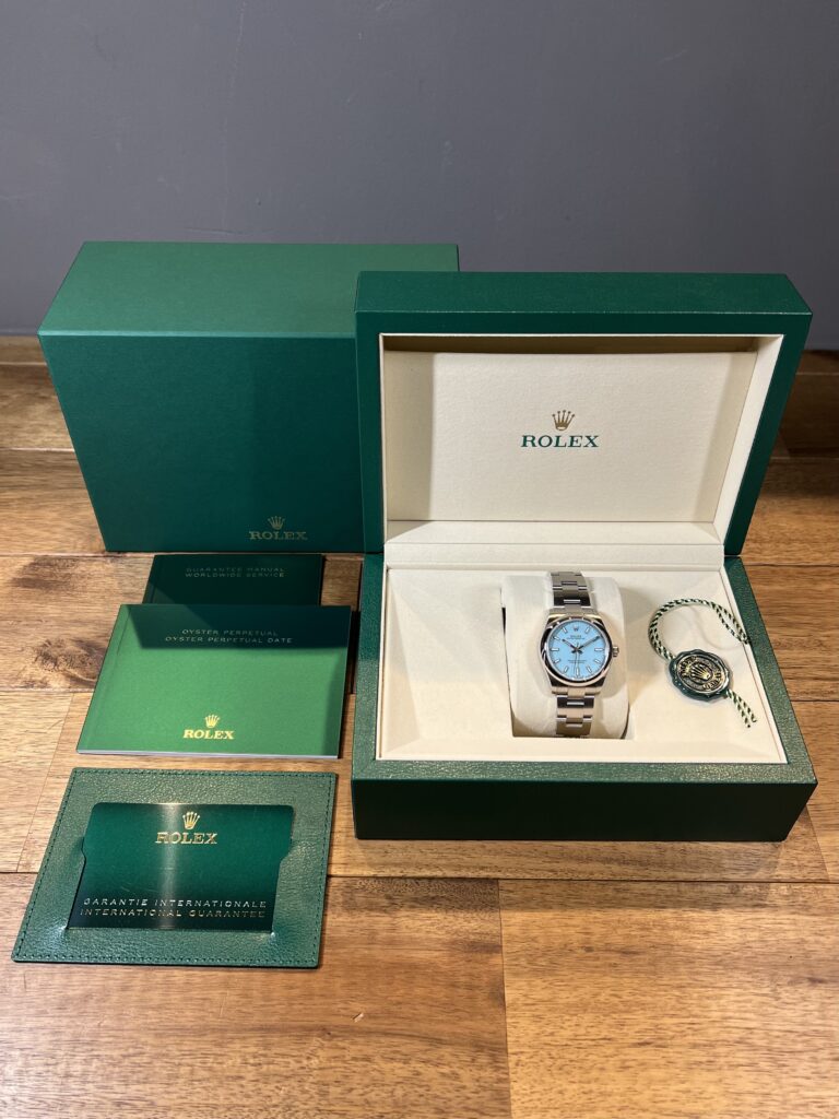 ロレックス オイスターパーペチュアル 31 277200 ターコイズブルー 未使用 保2025.7 付属品 委託 高価 買取 販売 名古屋