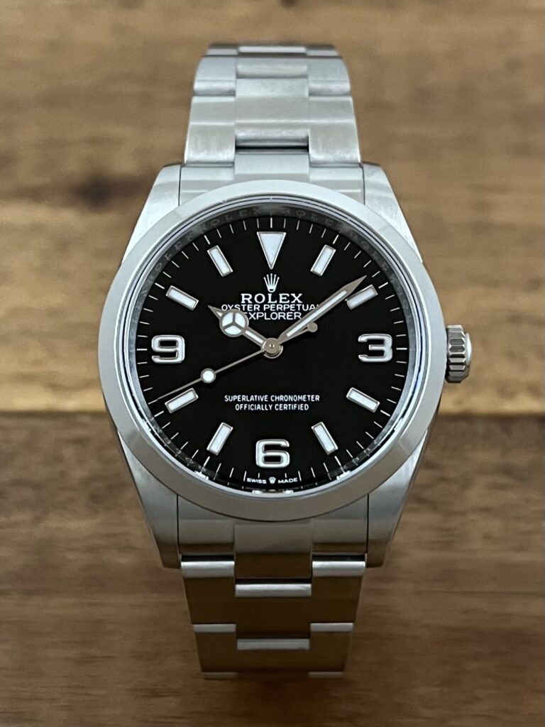 ロレックス エクスプローラー 36 124270 ブラック(黒) 保2021.8 中古 正面 委託 高価 買取 販売 名古屋