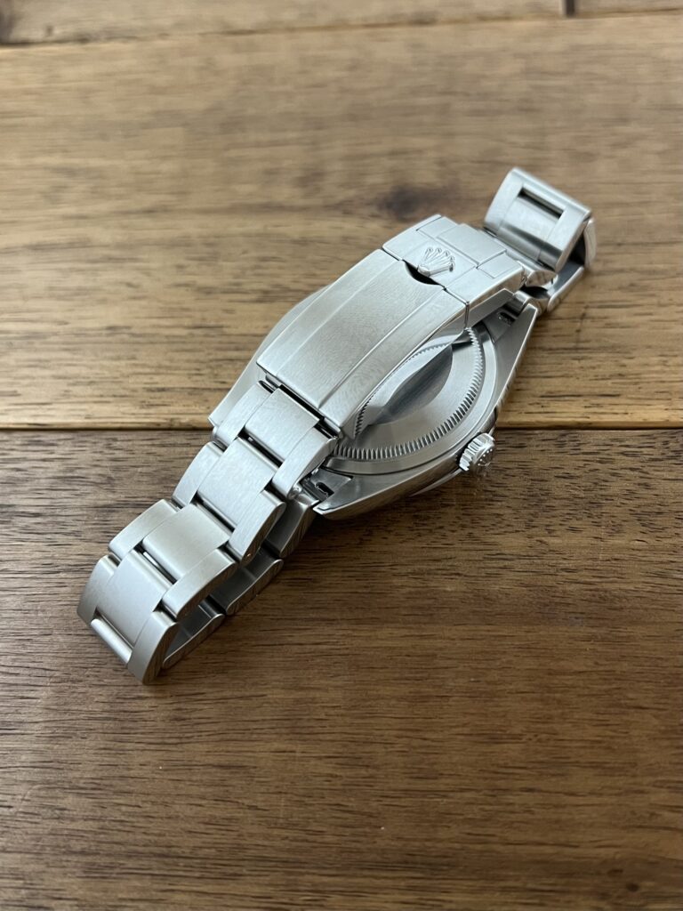 ロレックス エクスプローラー 36 124270 ブラック(黒) 保2021.8 中古 バックル側から 委託 高価 買取 販売 名古屋