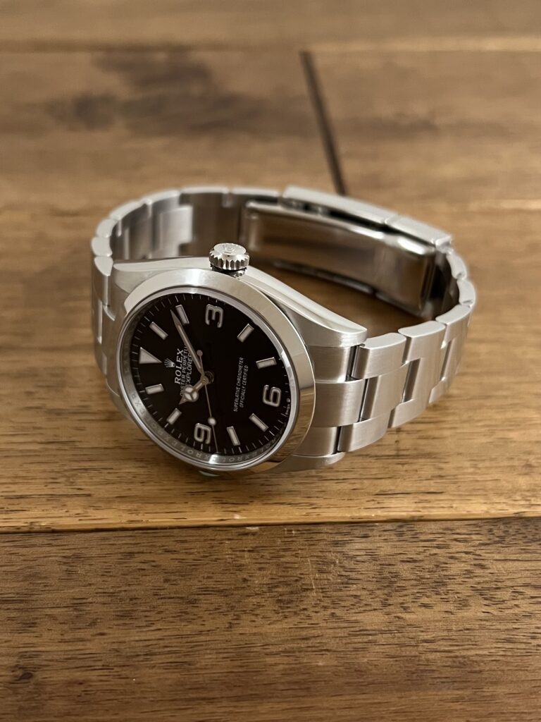 ロレックス エクスプローラー 36 124270 ブラック(黒) 保2021.8 中古 正面から全体 委託 高価 買取 販売 名古屋