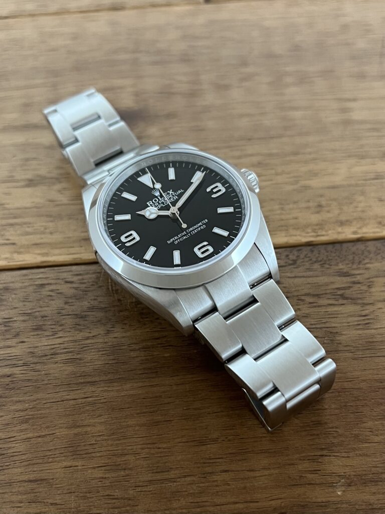 ロレックス エクスプローラー 36 124270 ブラック(黒) 保2021.8 中古 7時側から 委託 高価 買取 販売 名古屋