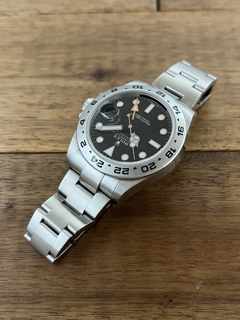 ロレックス エクスプローラー2 42 216570 ブラック(黒) ランダム 11時側から 正面 委託 高価 買取 販売 名古屋