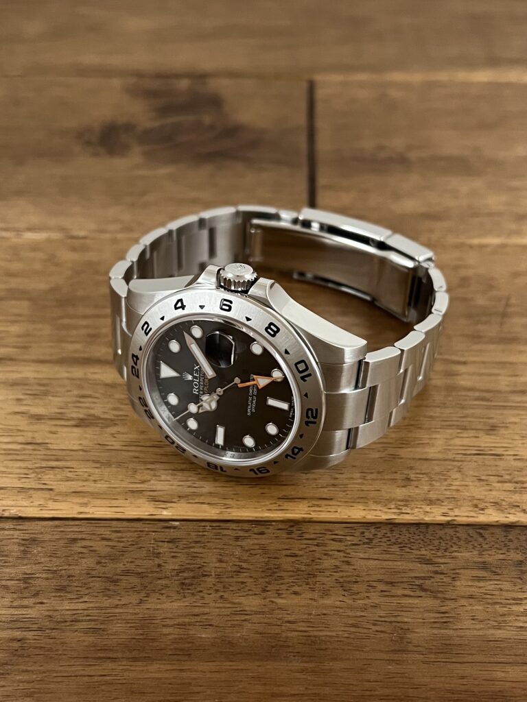 ロレックス エクスプローラー2 42 216570 ブラック(黒) ランダム 中古 正面から全体 委託 高価 買取 販売 名古屋