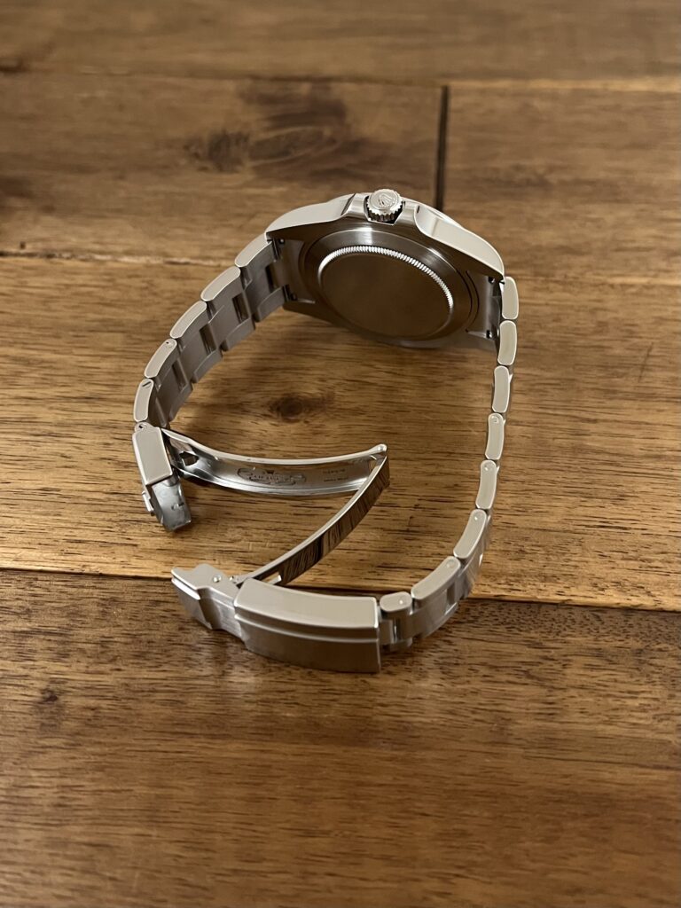 ロレックス エクスプローラー2 42 216570 ブラック(黒) ランダム 中古 クラスプ側から全体 委託 高価 買取 販売 名古屋