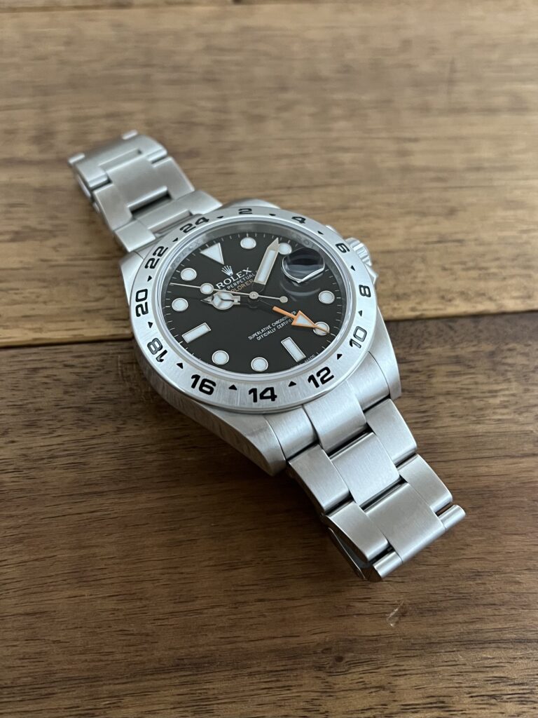 ロレックス エクスプローラー2 42 216570 ブラック(黒) ランダム 中古 7時側から 委託 高価 買取 販売 名古屋