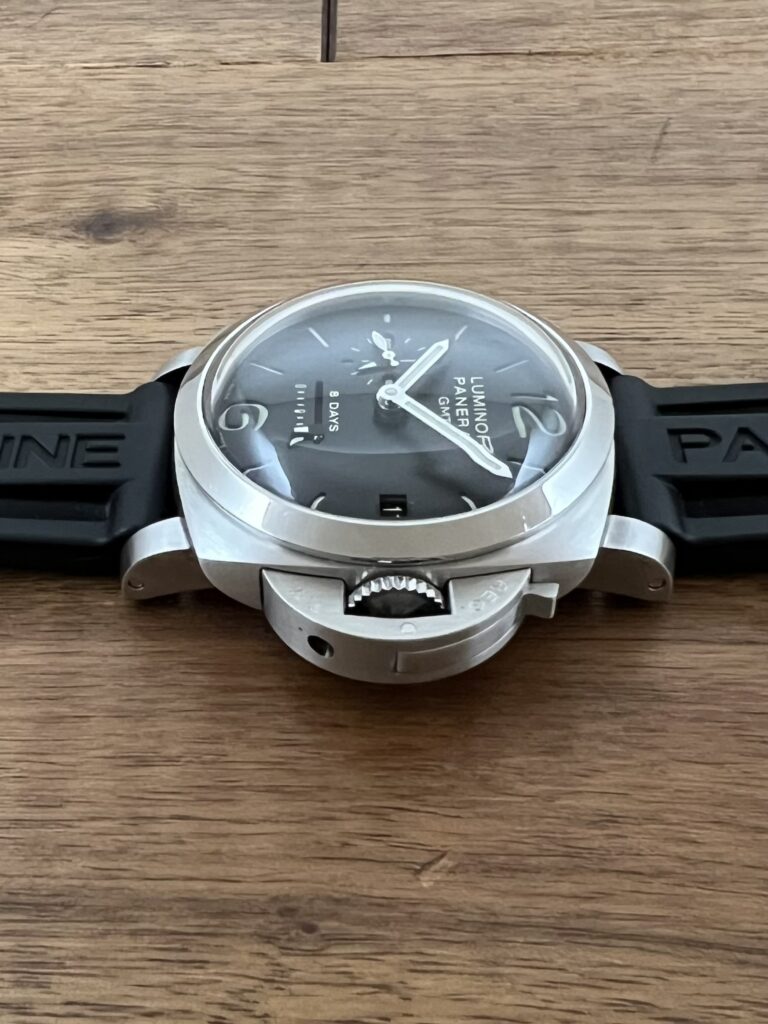 パネライ ルミノール1950 GMT 8デイズ PAM00233 中古 リューズ側から 委託 高価 買取 販売 名古屋