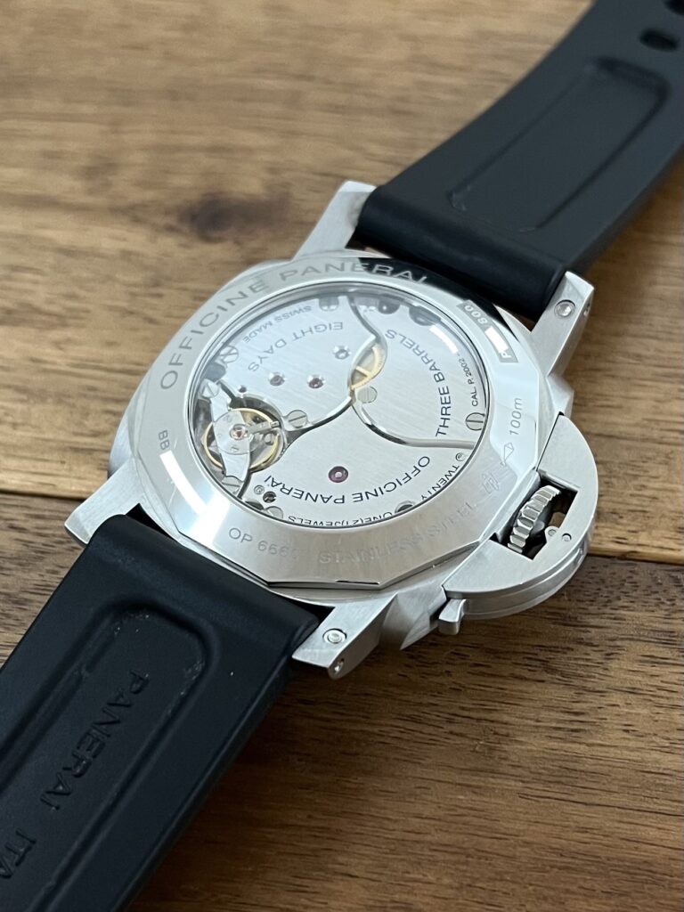 パネライ ルミノール1950 GMT 8デイズ PAM00233 中古 スケルトンバック 委託 高価 買取 販売 名古屋