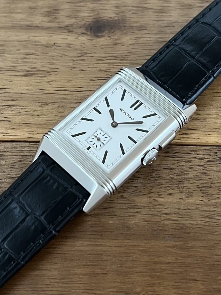 ジャガールクルト グランド レベルソ ウルトラ スリム デュオ 278.8.54 中古 ホワイト 5時側から 委託 高価 買取 販売 名古屋