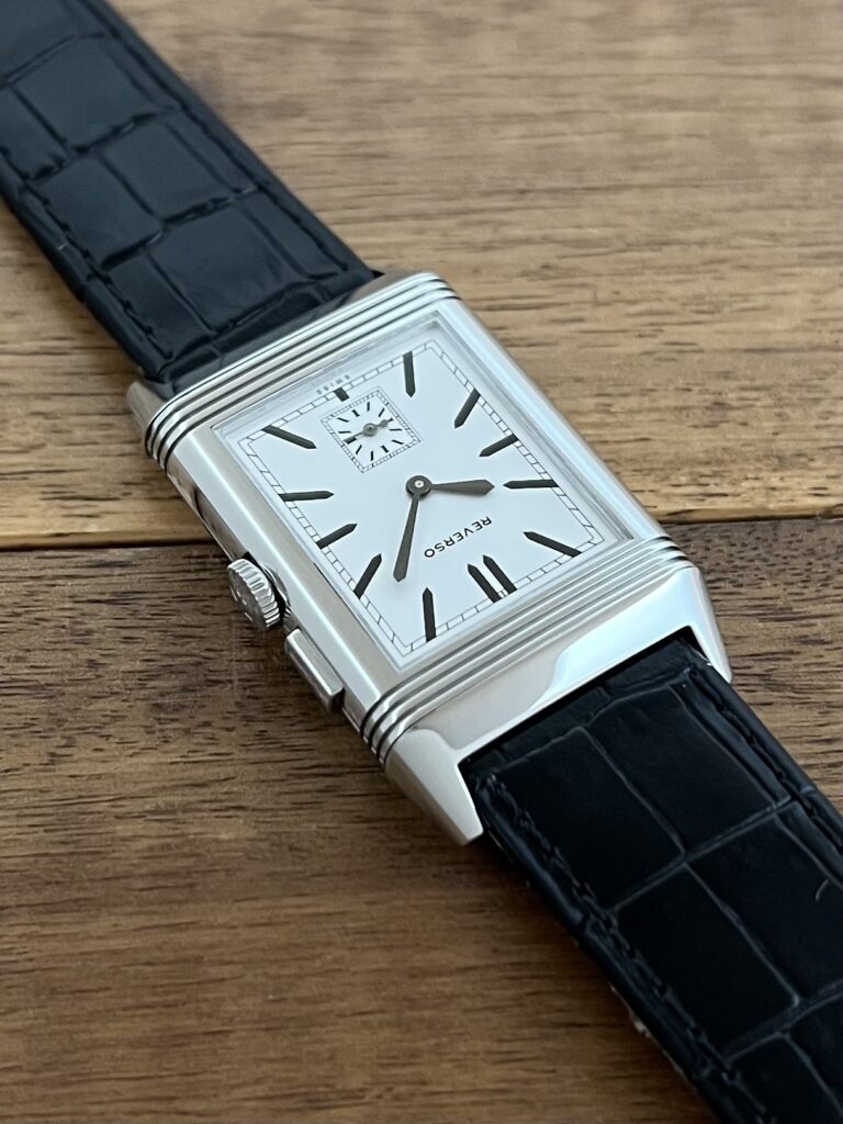 ジャガールクルト グランド レベルソ ウルトラ スリム デュオ 278.8.54 中古 ホワイト1時側から 委託 高価 買取 販売 名古屋