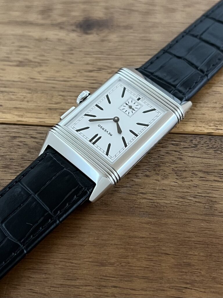 ジャガールクルト グランド レベルソ ウルトラ スリム デュオ 278.8.54 中古 ホワイト 11時側から 委託 高価 買取 販売 名古屋