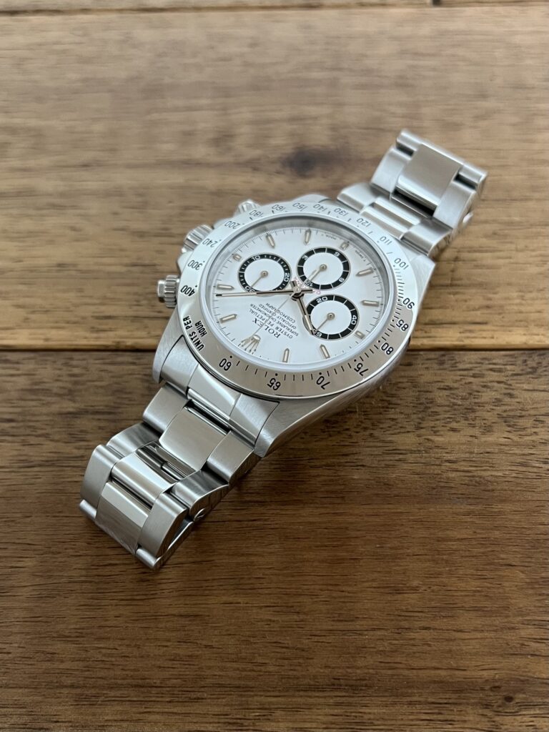 ロレックス コスモグラフ デイトナ 16520 ホワイト(白) T7番 トリチウム 中古 11時側から 委託 高価 買取 販売 名古屋