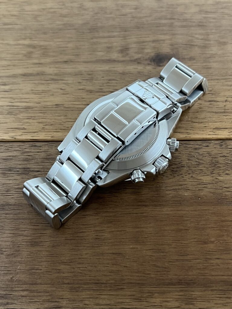 ロレックス コスモグラフ デイトナ 16520 ホワイト(白) T7番 トリチウム 中古 バックル側から 委託 高価 買取 販売 名古屋