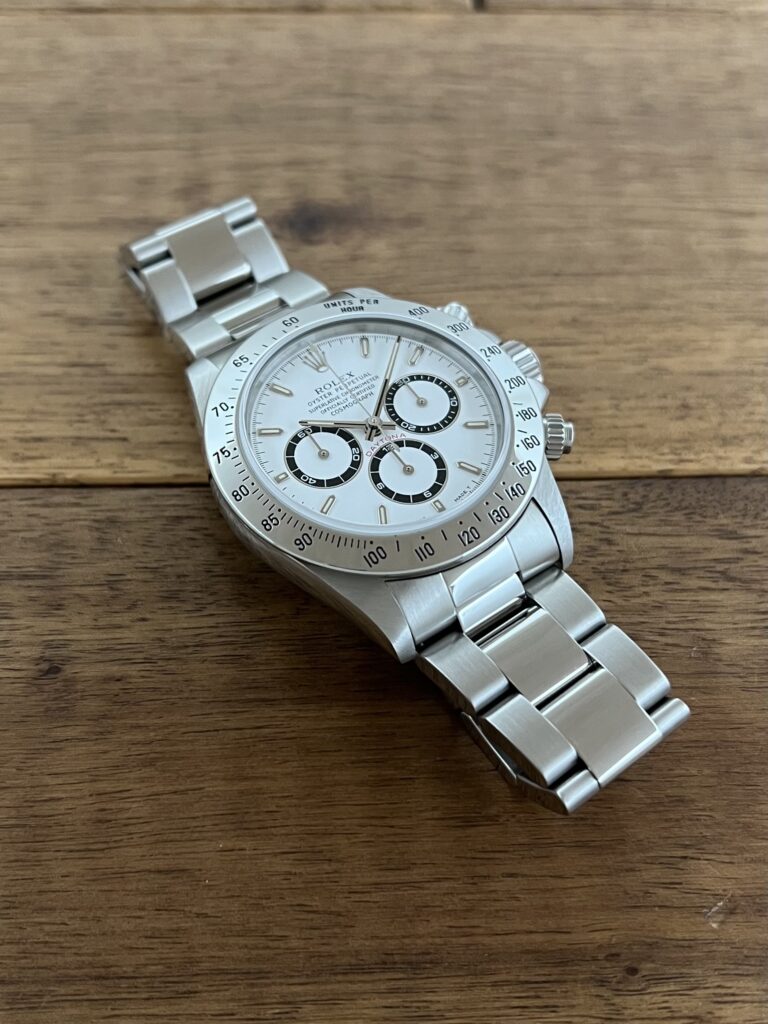 ロレックス コスモグラフ デイトナ 16520 ホワイト(白) T7番 トリチウム 中古 7時側から 委託 高価 買取 販売 名古屋