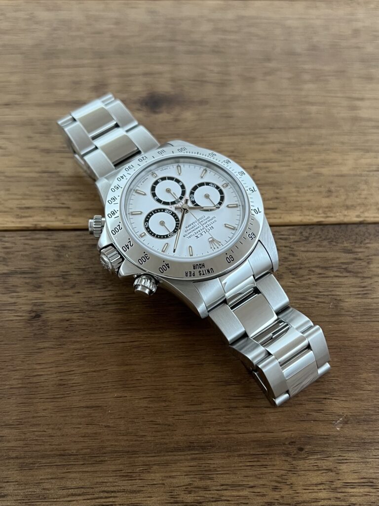 ロレックス コスモグラフ デイトナ 16520 ホワイト(白) T7番 トリチウム 中古 1時側から 委託 高価 買取 販売 名古屋