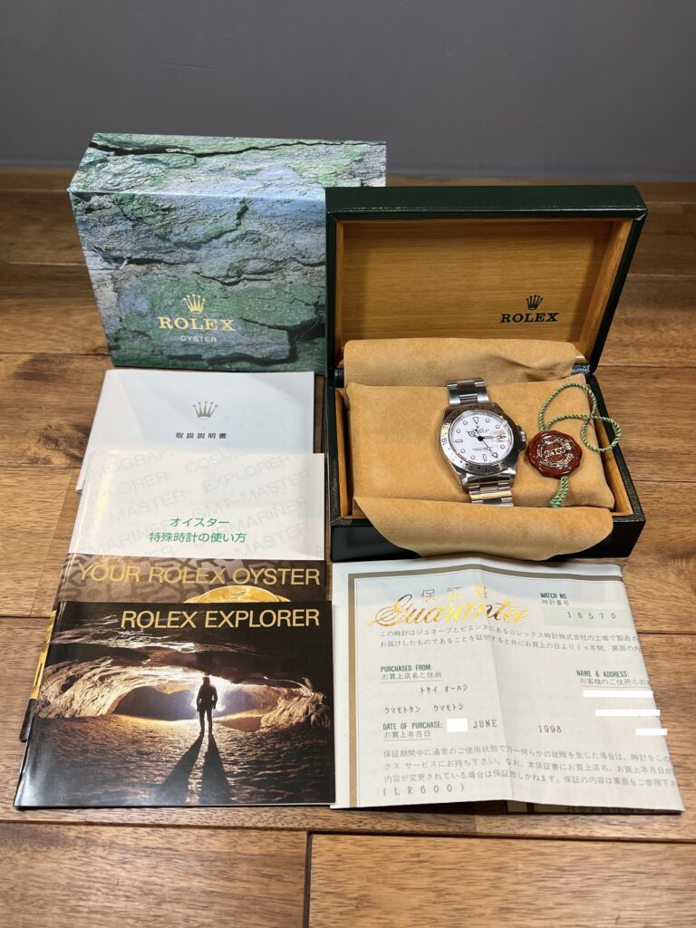 ロレックス エクスプローラー2 16570 ホワイト(白) U6番 トリチウム 中古 付属品 委託 高価 買取 販売 名古屋