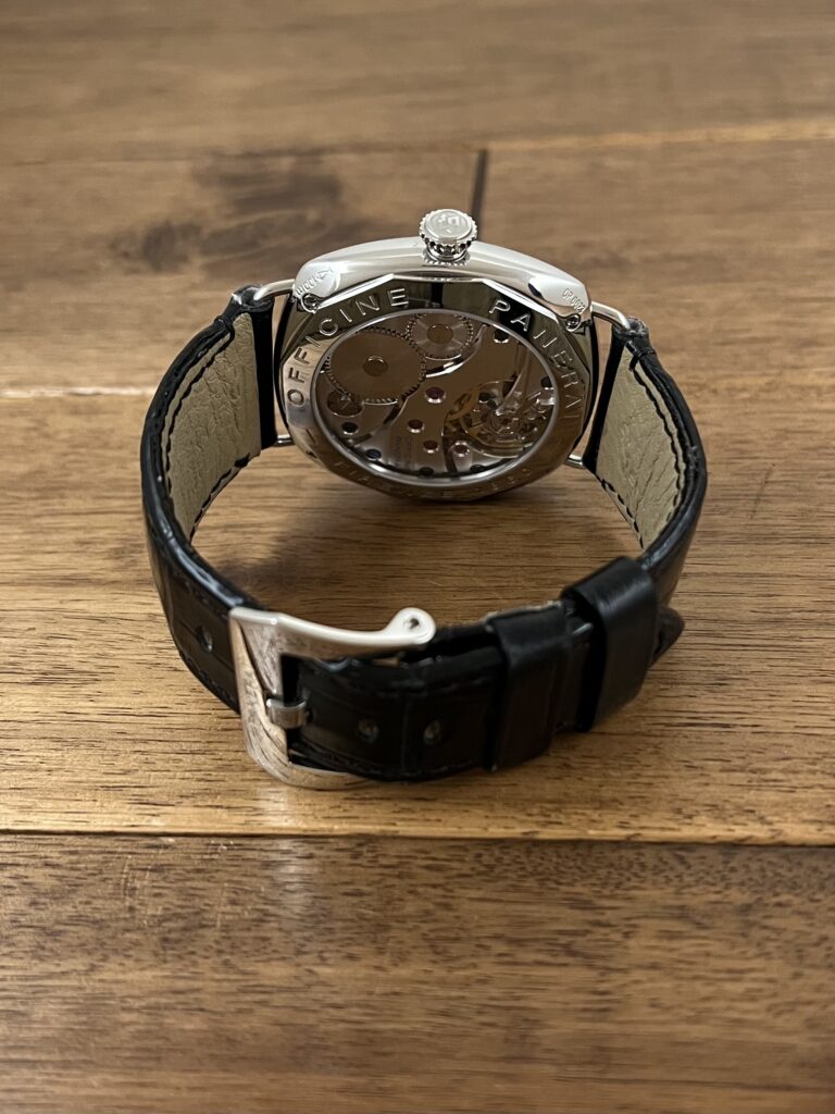 パネライ ラジオミール ベース PAM00210 H番 中古 バックル側から全体 委託 高価 買取 販売 名古屋