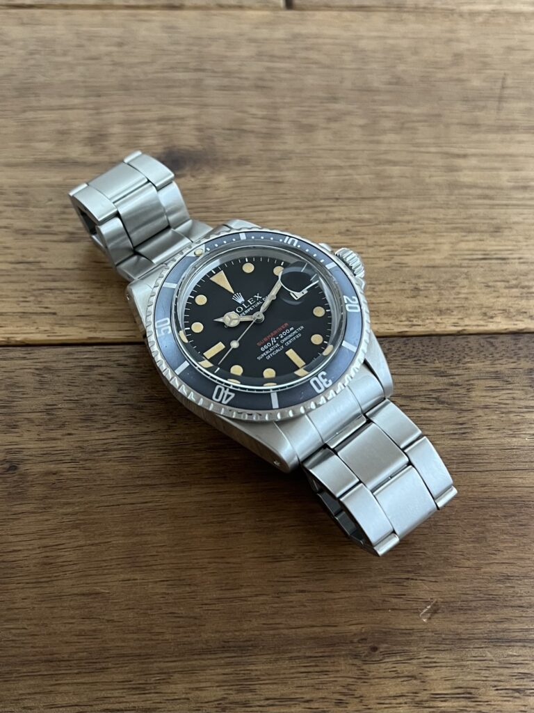 ロレックス サブマリーナ デイト 1680 ホブラック(黒) 26番 トリチウム 赤サブ 中古 7時側から 委託 高価 買取 販売 名古屋