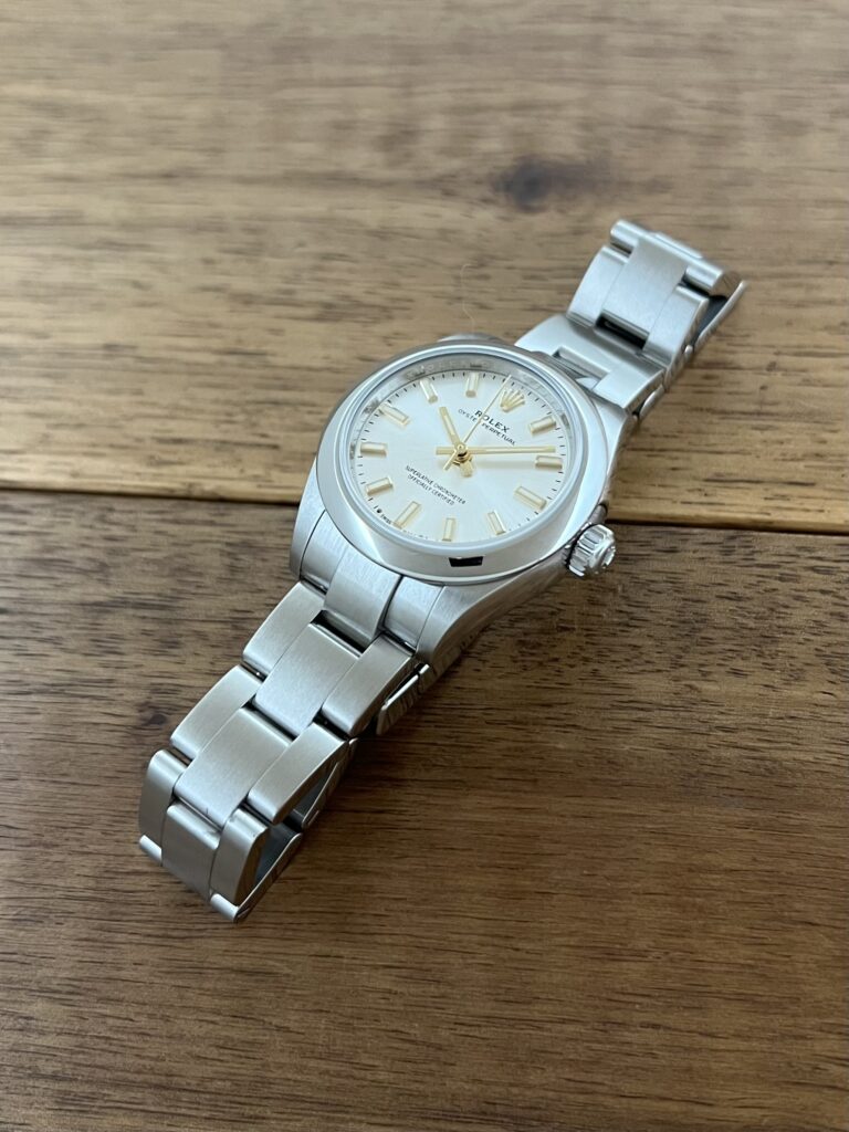 ロレックス オイスター パーペチュアル 28 276200 シルバー 中古 5時側から 委託 買取 販売 名古屋