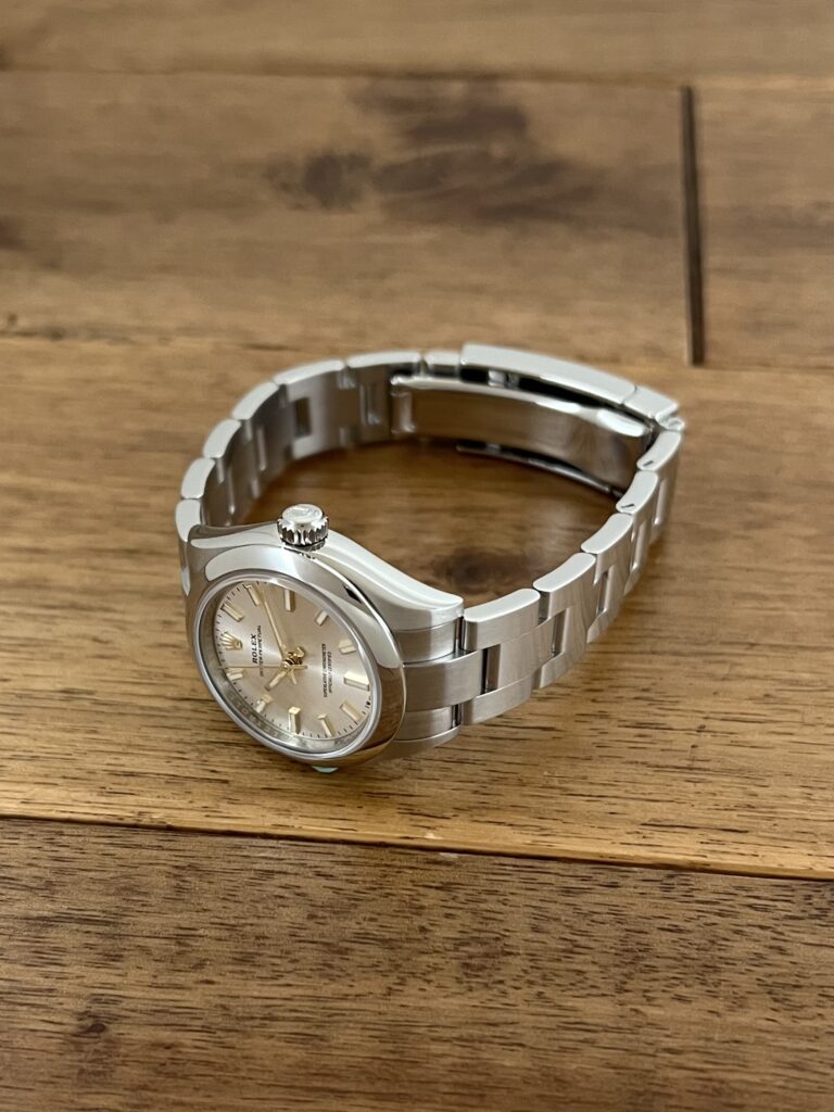 ロレックス オイスター パーペチュアル 28 276200 シルバー 中古 正面から全体 委託 買取 販売 名古屋