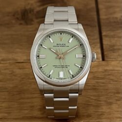 未使用 ロレックス(ROLEX)オイスター パーペチュアル 36 126000 ピスタチオ 委託 高価 買取 販売 名古屋