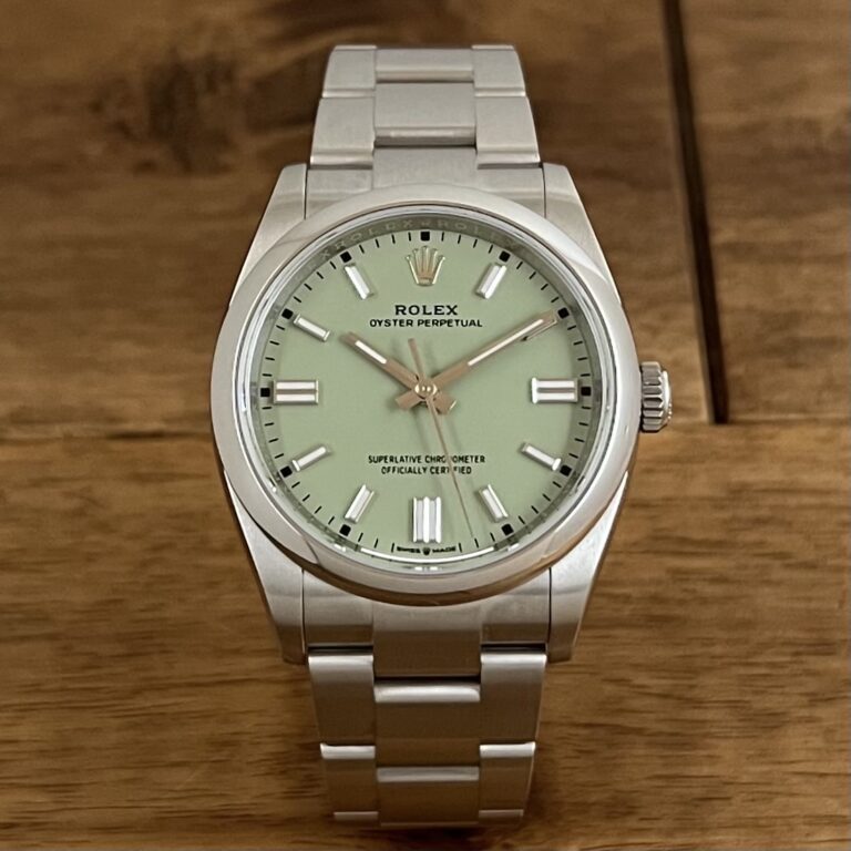 未使用 ロレックス(ROLEX)オイスター パーペチュアル 36 126000 ピスタチオ 委託 高価 買取 販売 名古屋