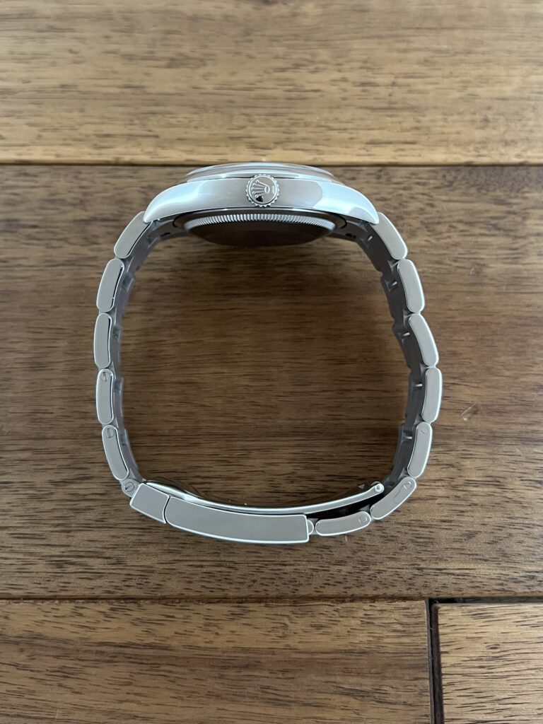 ロレックス(ROLEX)オイスター パーペチュアル 36 126000 ピスタチオ 未使用 リューズ側から 委託 高価 買取 販売 名古屋