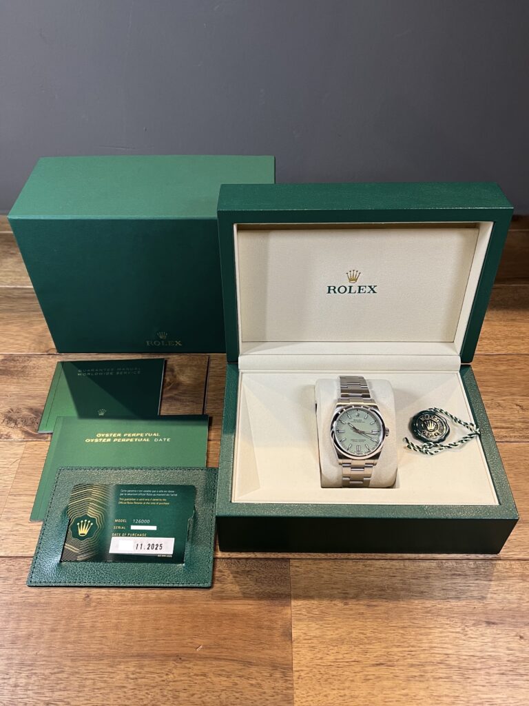 ロレックス(ROLEX)オイスター パーペチュアル 36 126000 ピスタチオ 未使用 付属品 委託 高価 買取 販売 名古屋