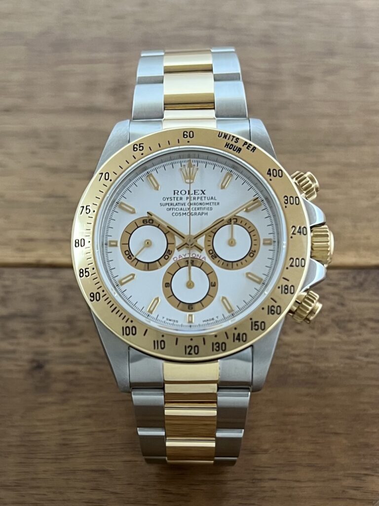 ロレックス コスモグラフ デイトナ 16523 ホワイト(白) U1番 トリチウム 中古 正面 委託 高価 買取 販売 名古屋