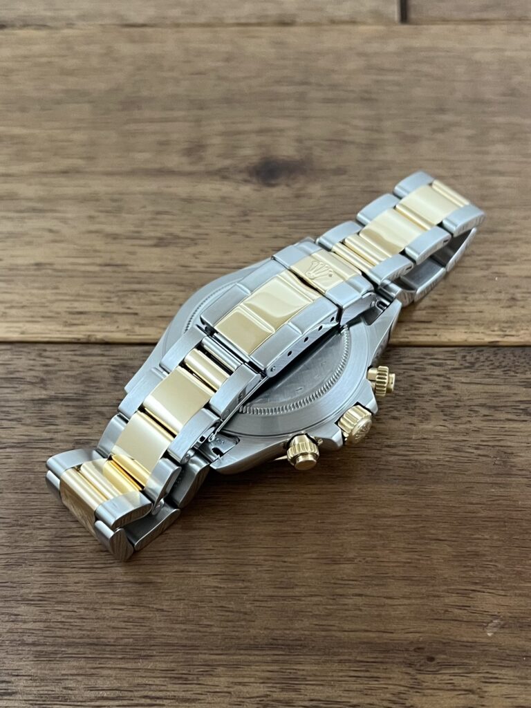 ロレックス コスモグラフ デイトナ 16523 ホワイト(白) U1番 トリチウム 中古 バックル側から 委託 高価 買取 販売 名古屋