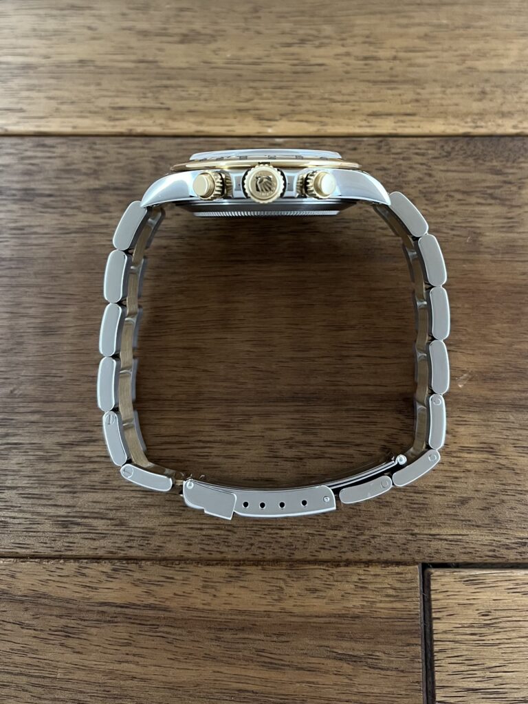 ロレックス コスモグラフ デイトナ 16523 ホワイト(白) U1番 トリチウム 中古 リューズ側から全体 委託 高価 買取 販売 名古屋