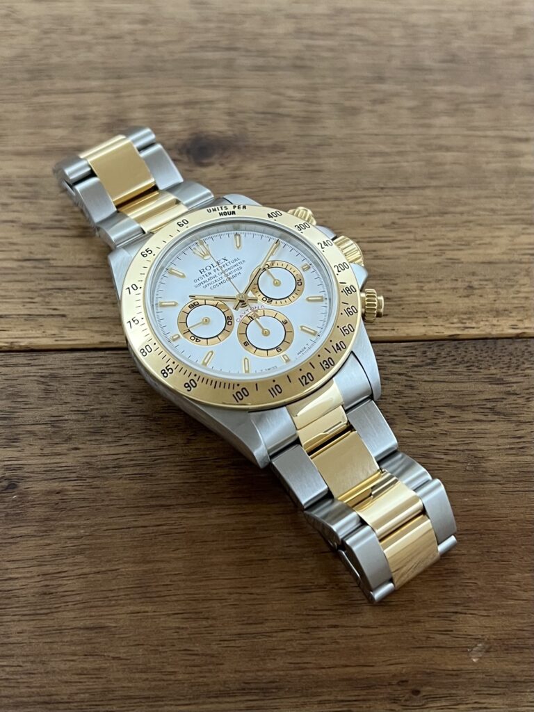ロレックス コスモグラフ デイトナ 16523 ホワイト(白) U1番 トリチウム 中古 7時側から 委託 高価 買取 販売 名古屋