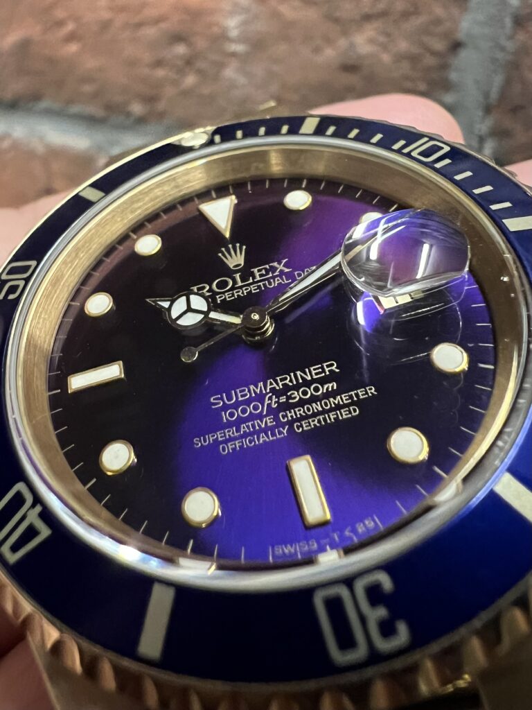 ロレックス サブマリーナ 16618 ブルー(バイオレット) N1番 トリチウム 中古 ヴァイオレット 委託 高価 買取 販売 名古屋