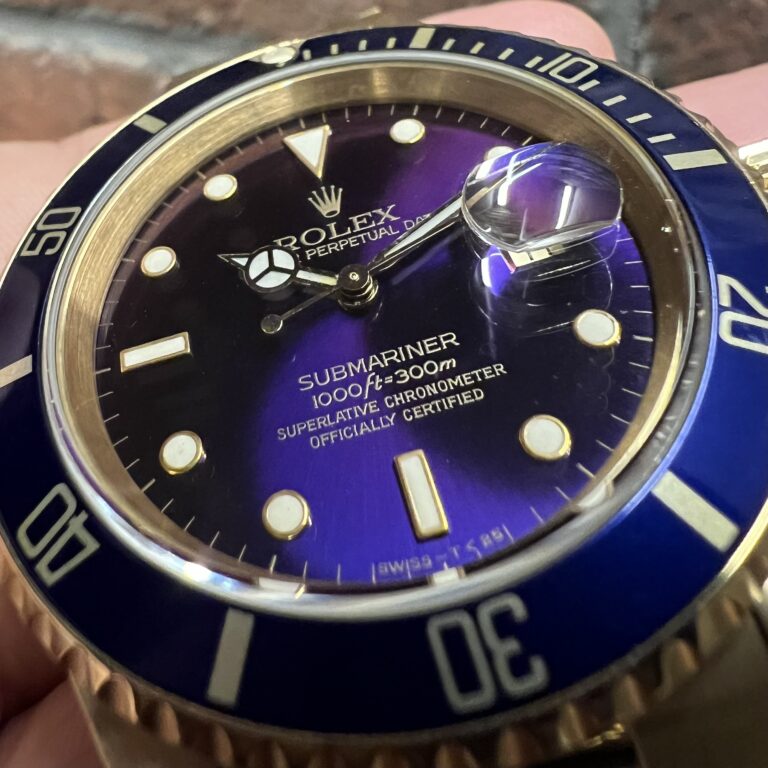 ロレックス サブマリーナ 16618 ブルー(バイオレット) N1番 トリチウム 中古 濃いめのヴァイオレット 委託 高価 買取 販売 名古屋