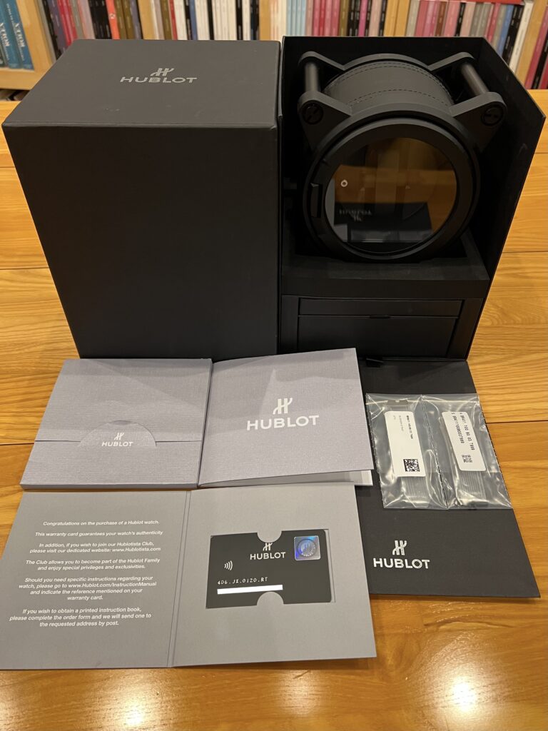 ウブロ ビッグバン ウニコ クロノグラフ パーペチュアル カレンダー サファイア 406.JX.0120.RT リミテッドエディション 中古 付属品 委託 高価 買取 販売 名古屋