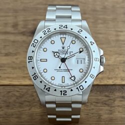 中古 ロレックス エクスプローラー2 16570 ホワイト(白) N1番 トリチウム パティーナ 委託 高価 買取 販売 名古屋