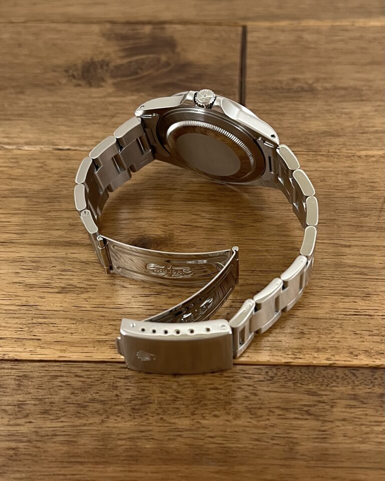 ロレックス エクスプローラー2 16570 ホワイト(白) N1番 トリチウム パティーナ 中古 クラスプ側から 委託 高価 買取 販売 名古屋