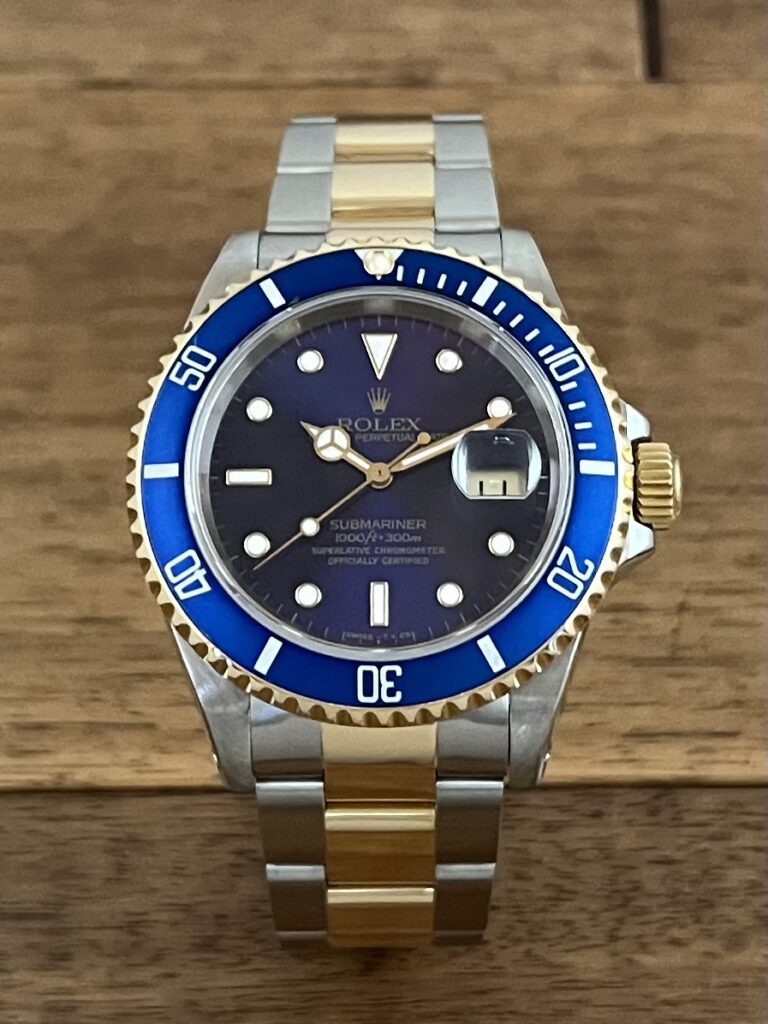 ロレックス サブマリーナ 16613 ブルー(バイオレット) X7番 トリチウム ヴァイオレット 中古 正面 委託 高価 買取 販売 名古屋